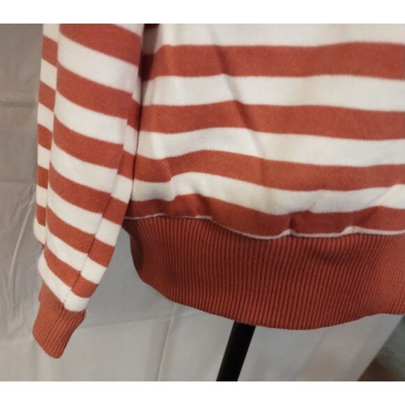 Forever 21 "Limited Edition NY" Crewneck Sweatshirt Pink White Stripes Size M - Picture 3 of 7